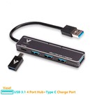 هاب چهار پورت VASEL USB3.1 + CHARGE PORT 