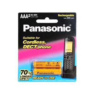 باطری نیم قلم شارژی PANASONIC 650