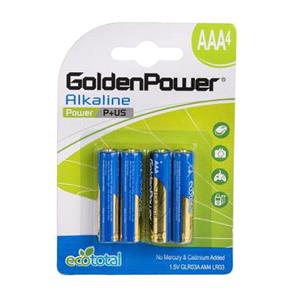 باتری نیم قلم آلکالین مدل GoldenPower P+US