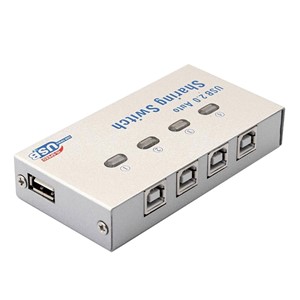 دیتاسوئیچ 1 به 4 USB ونتولینک اتومات فلزی